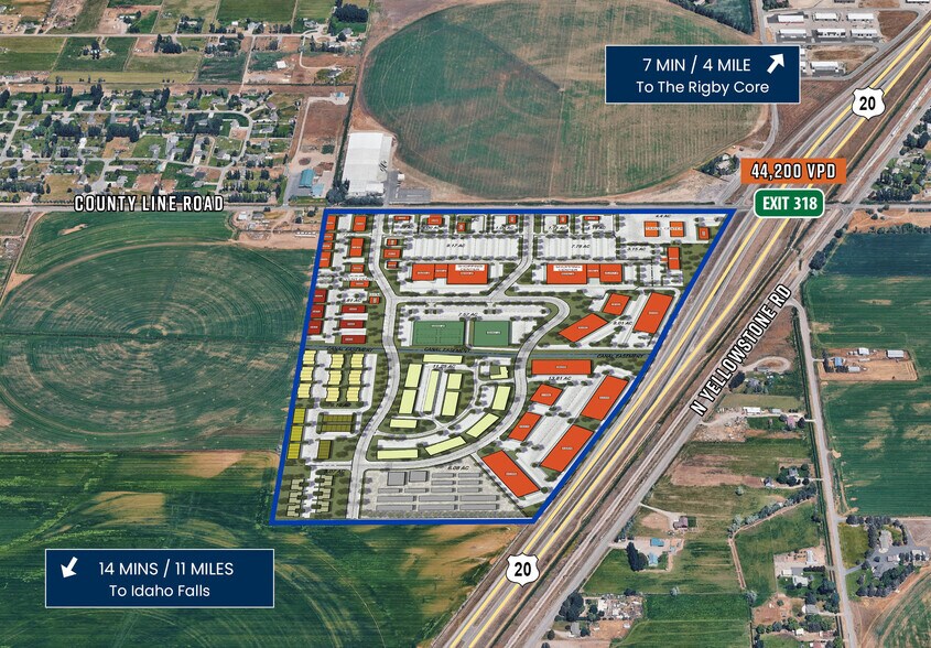 Primary Photo Of SWC US Highway 20 & County Line Road, Rigby Storefront For Lease