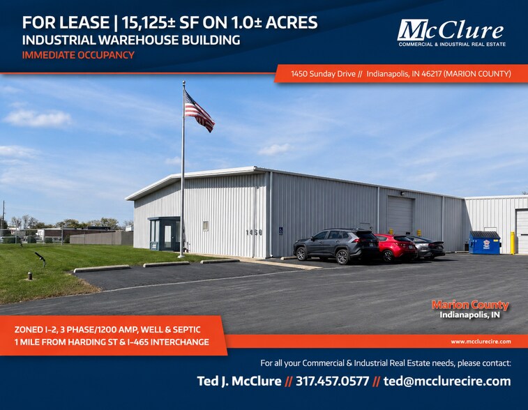 Primary Photo Of 1450 W Sunday Dr, Indianapolis Manufacturing For Lease