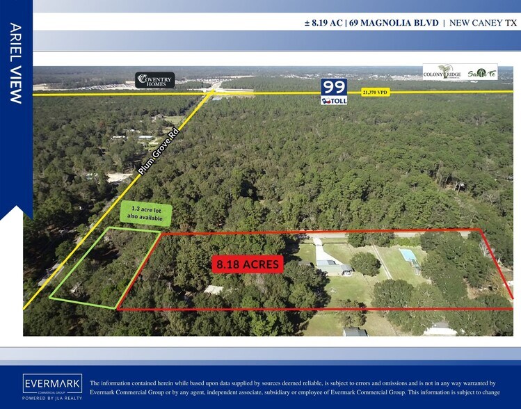 More Photos Of 69 Magnolia blvd, Huffman Land For Sale