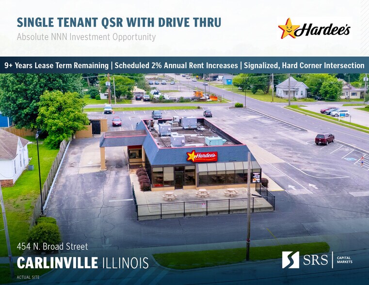 Primary Photo Of 454 N Broad St, Carlinville Fast Food For Sale