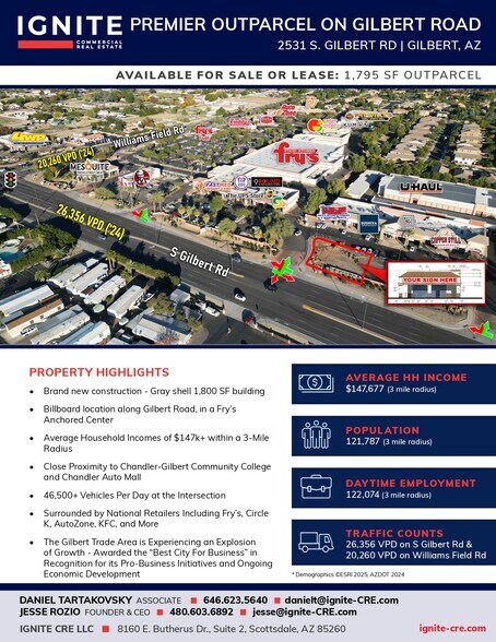 More Photos Of SEC Gilbert & Williams Field Rd, Gilbert Storefront Retail Office For Sale