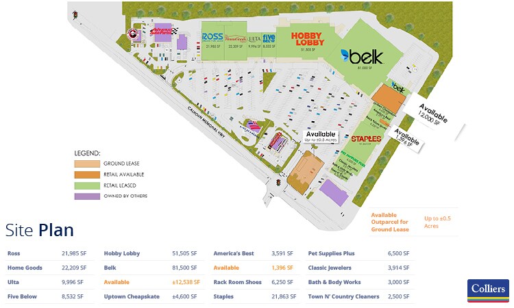 More Photos Of 6106 Calhoun Memorial Hwy, Easley Land For Lease