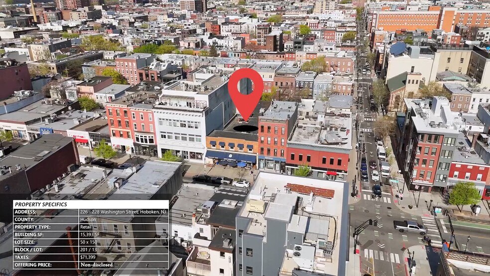 Primary Photo Of 226-228 Washington St, Hoboken Storefront For Sale