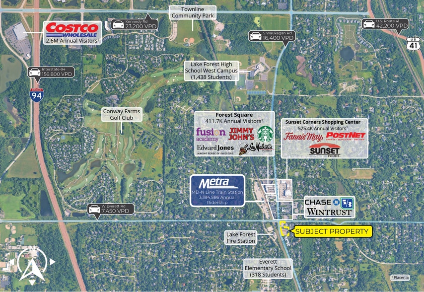 More Photos Of 1015-1045 S Waukegan Rd, Lake Forest Land For Sale