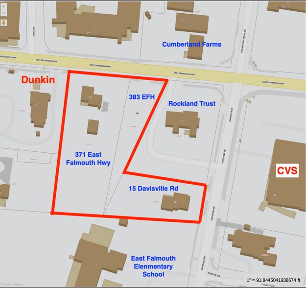 383 East Falmouth Highway, East Falmouth, MA 02536 Land For Sale