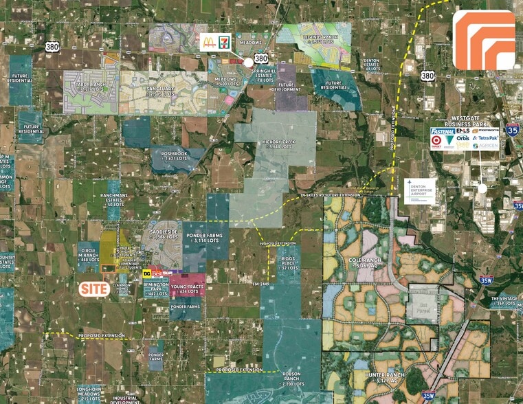More Photos Of FM 2449, Ponder Land For Sale