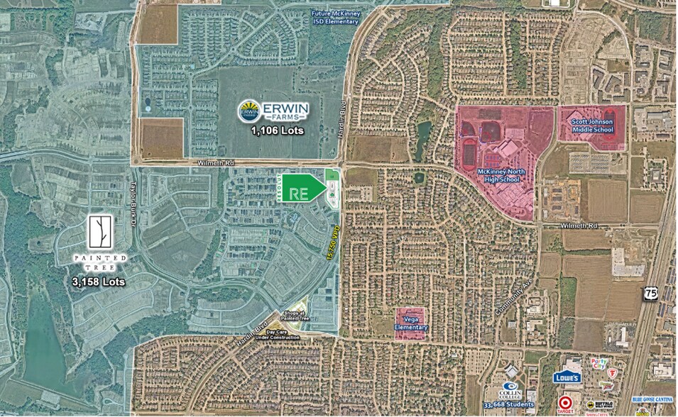 More Photos Of SWQ of Wilmeth Rd & Hardin blvd, McKinney Storefront For Lease