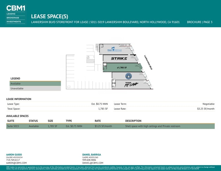 More Photos Of 5011-5019 Lankershim Blvd, North Hollywood Storefront Retail Residential For Lease
