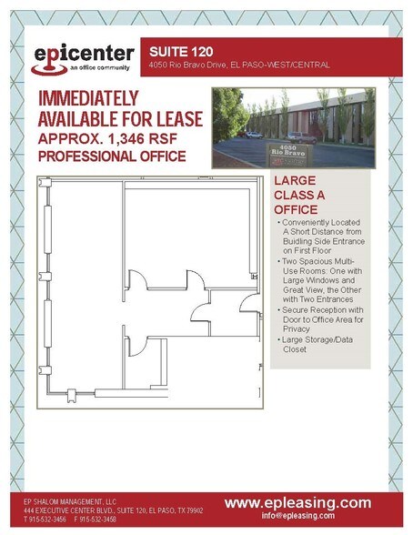 More Photos Of 444 Executive Center Blvd, El Paso Unknown For Lease
