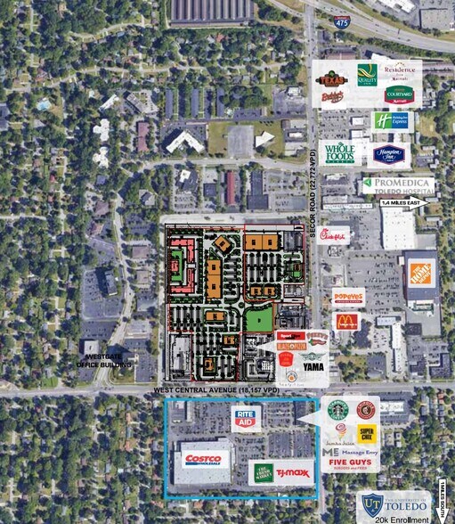 Primary Photo Of 3408 W Central Ave, Toledo Unknown For Lease