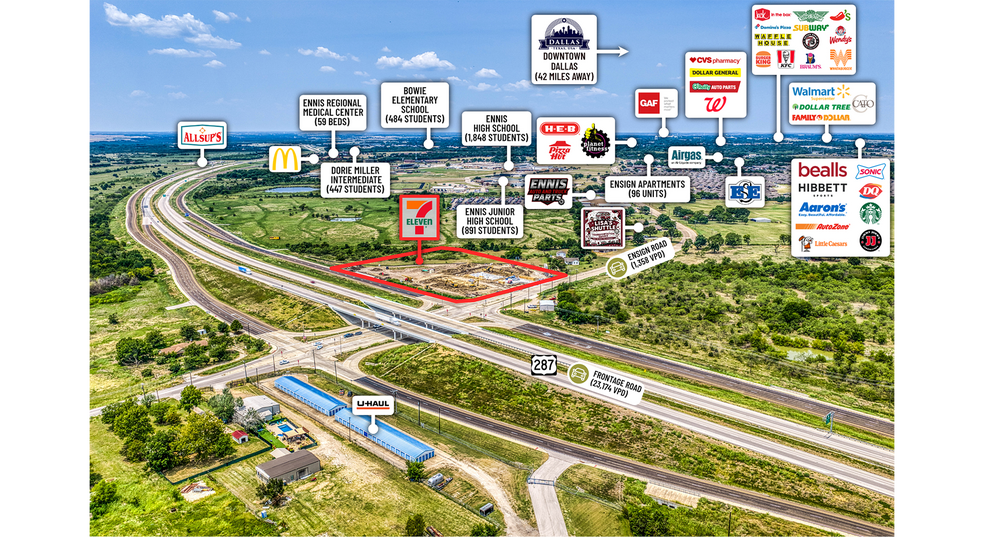 More Photos Of 1470 US-287, Ennis General Retail For Sale