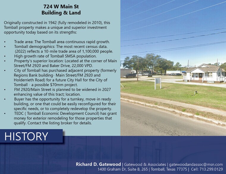 More Photos Of 724 W Main St, Tomball Medical For Sale