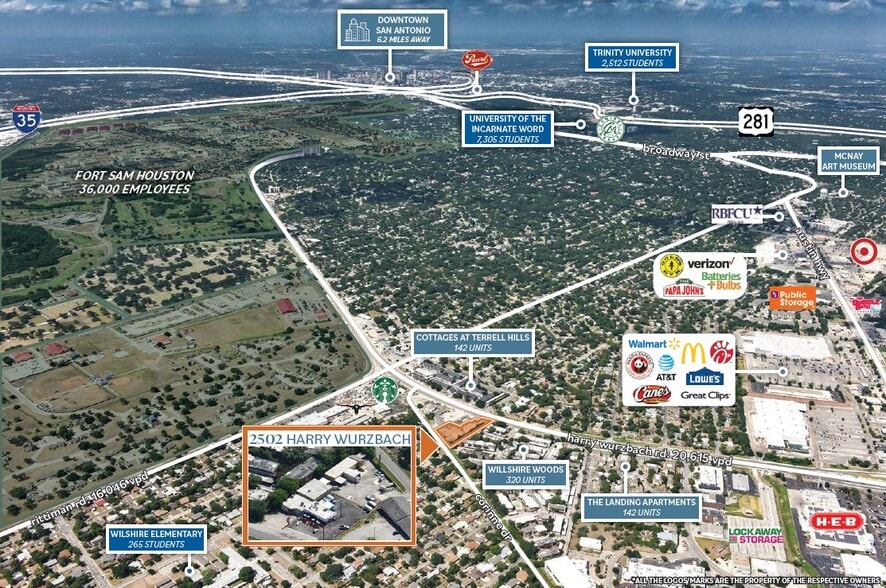 More Photos Of 2502 Harry Wurzbach Rd, San Antonio Flex For Sale