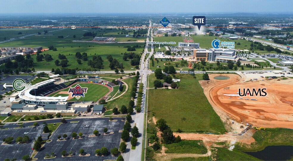 More Photos Of Highway 412 & Interstate 49, Springdale Land For Sale