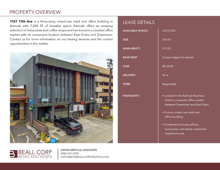 More Photos Of 1127 11th Ave, Honolulu Office For Lease