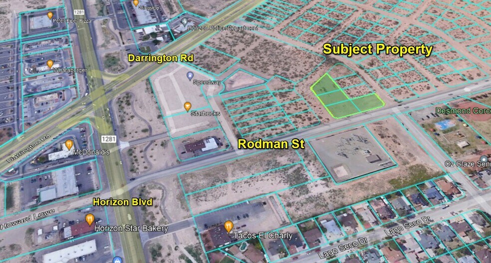Primary Photo Of 150 Rodman -1, Horizon City Land For Sale