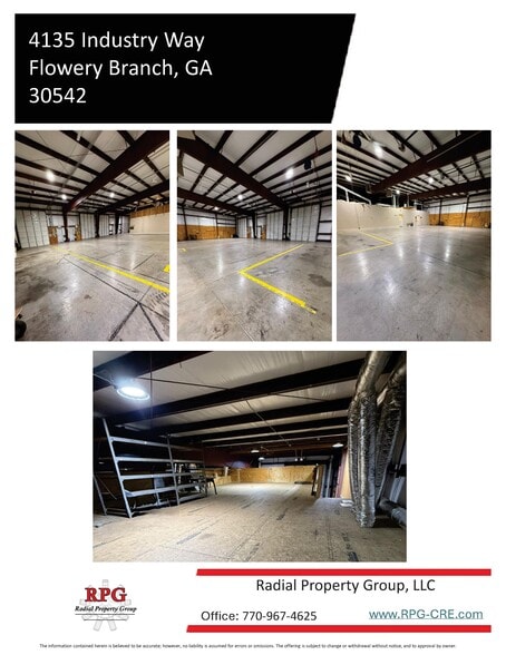 More Photos Of 4135 Industry Way, Flowery Branch Warehouse For Sale