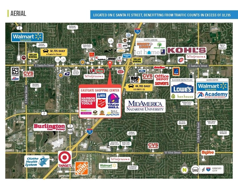 More Photos Of 1209-1225 E Santa Fe St, Olathe General Retail For Sale