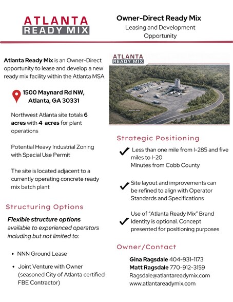 More Photos Of 1500 Maynard Rd, Atlanta Land For Lease