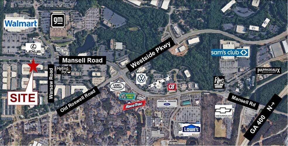 More Photos Of 1015-1025 Mansell Rd, Roswell Showroom For Lease