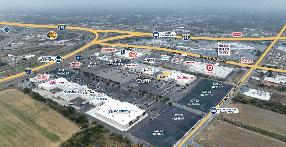 Primary Photo Of Harlingen Corners Shopping Center - Lincoln Outparcels, Harlingen Land For Lease