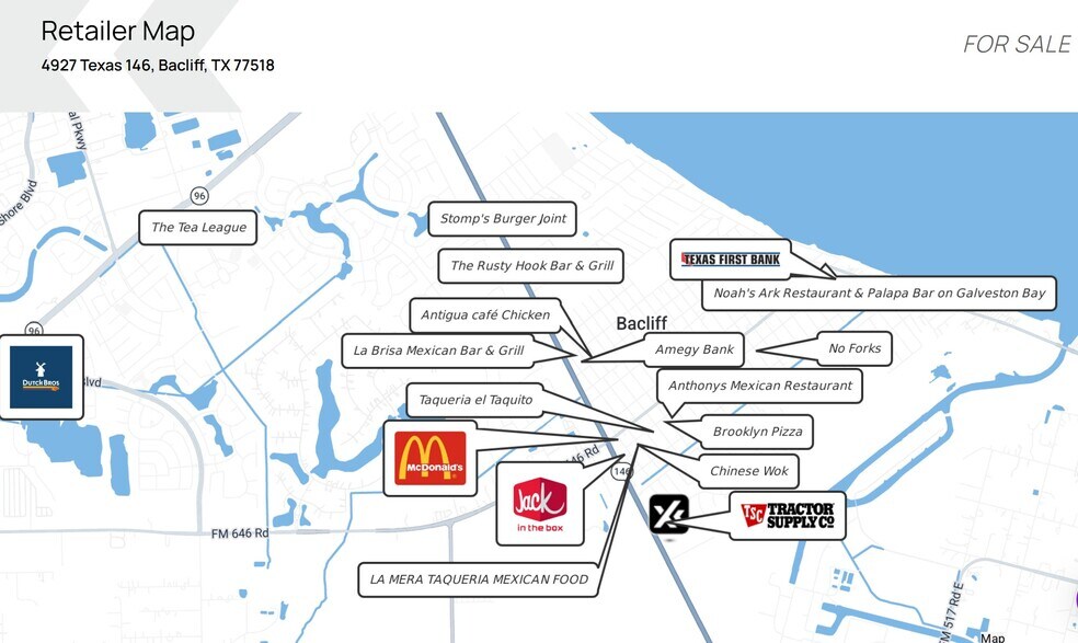 More Photos Of 4927 Highway 146, Bacliff Land For Sale