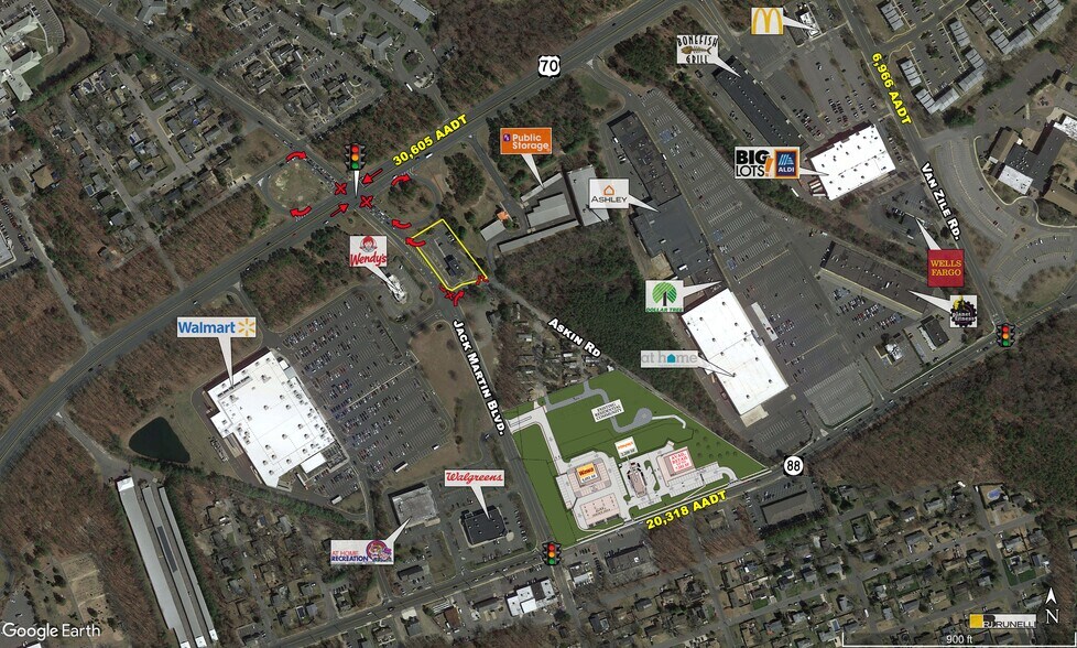 More Photos Of 120 Jack Martin Blvd, Brick General Retail For Sale