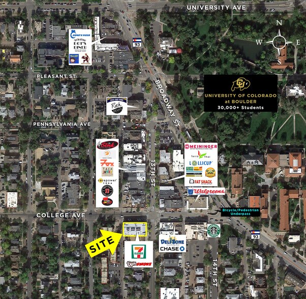 More Photos Of 1262-1264 College Ave, Boulder Restaurant For Lease