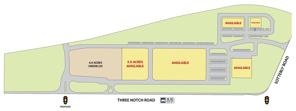 More Photos Of Three Notch Rd @ Sotterly Road, Hollywood Land For Lease