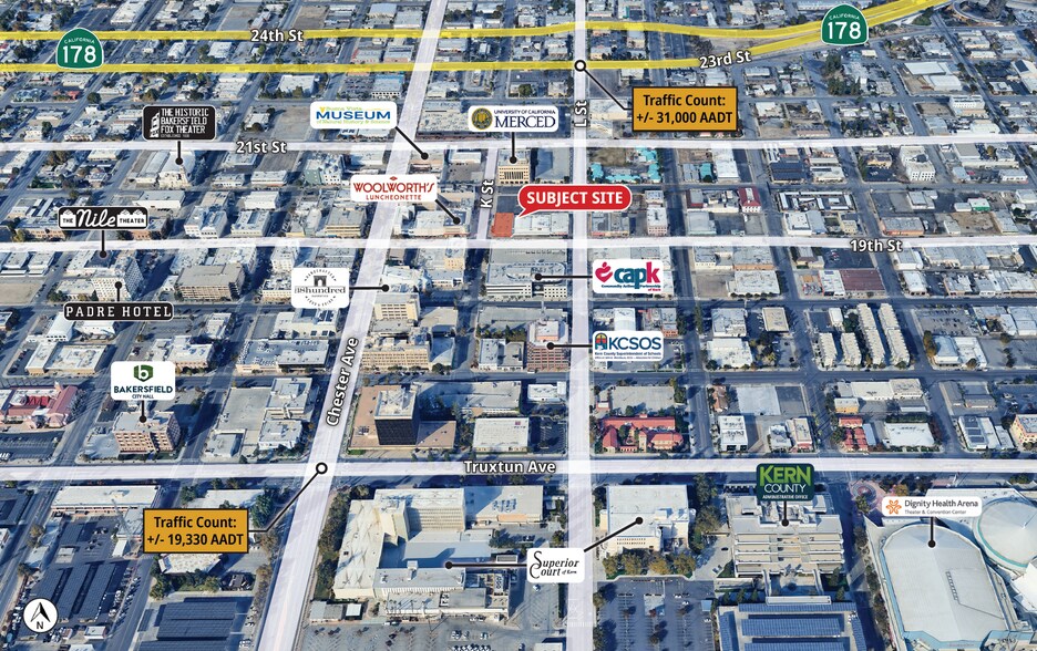 More Photos Of 1330 19th St, Bakersfield Showroom For Lease