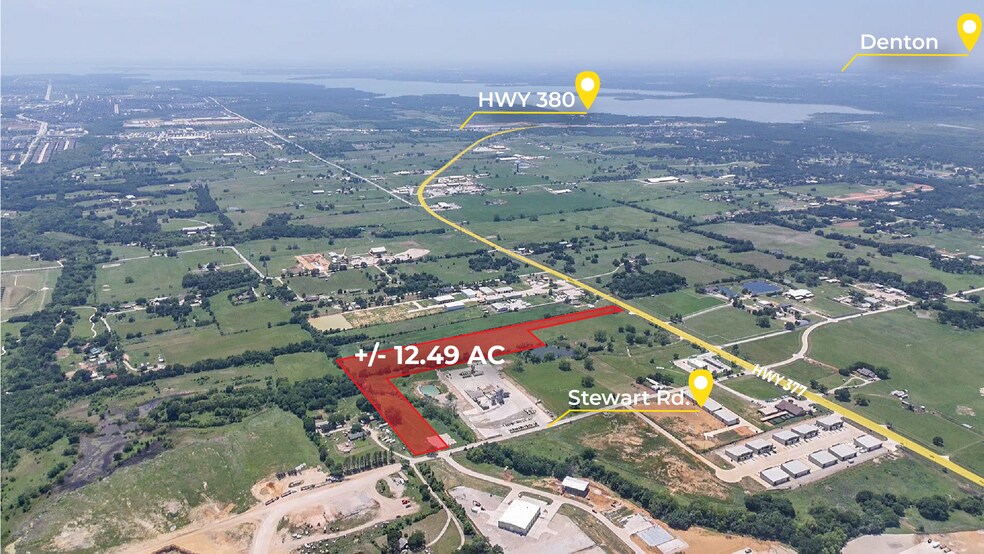 More Photos Of 4354 US 377, Aubrey Land For Sale