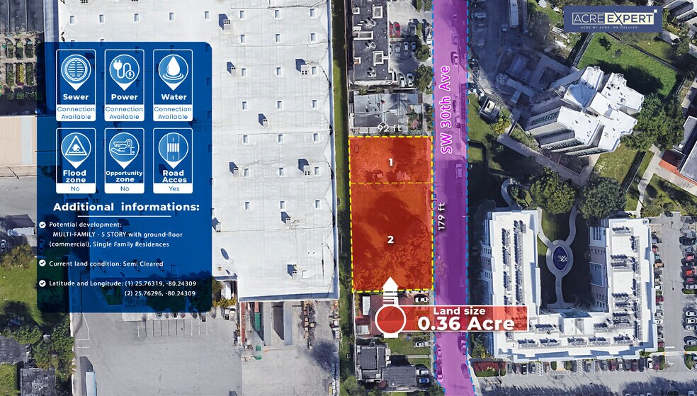 More Photos Of 960 & 1000 SW 30th Ave, Miami Land For Sale