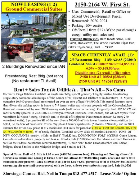 More Photos Of 2150 W 1st St, Fort Myers Storefront Retail Office For Sale