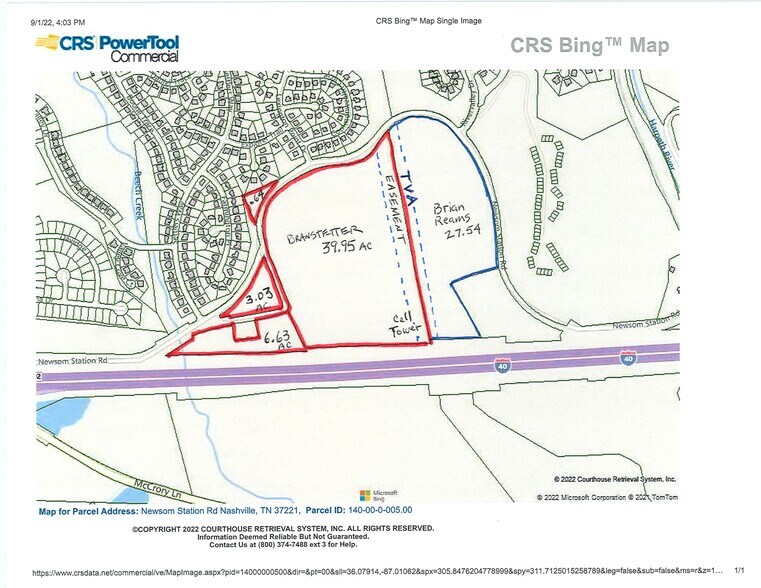 More Photos Of Newsom Station Road at McCrory Lane/I-40 Exit, Nashville Land For Sale