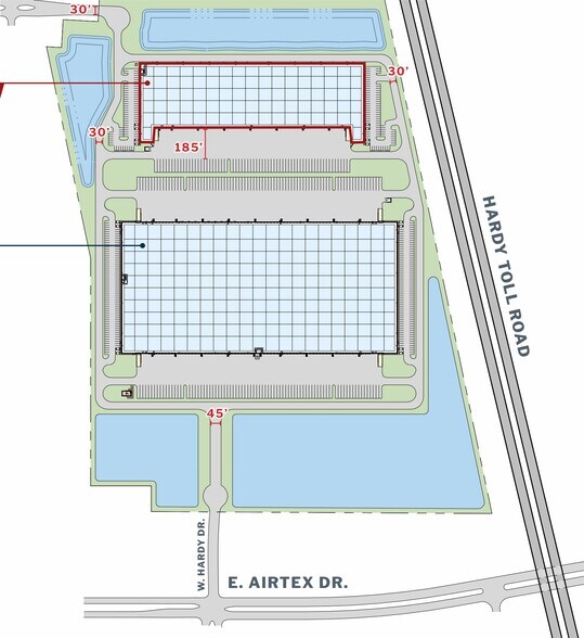 More Photos Of 20320 Hardy Road, Houston Distribution For Lease