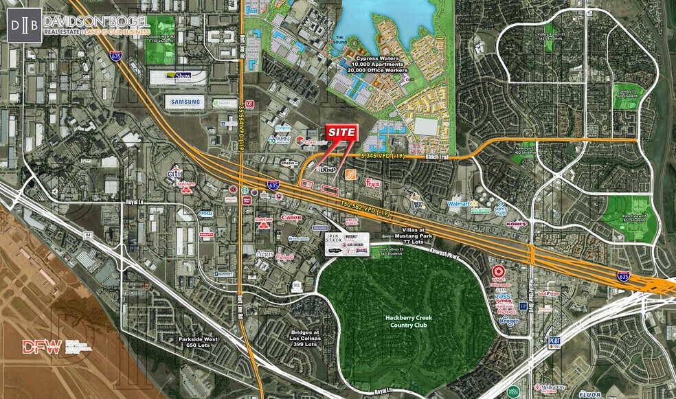 Primary Photo Of Nec Ranch Trail Dr. & I-635 Dr, Irving Land For Lease