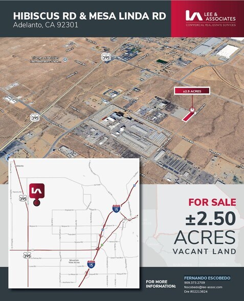 More Photos Of HIBISCUS RD & MESA LINDA RD, Adelanto Land For Sale