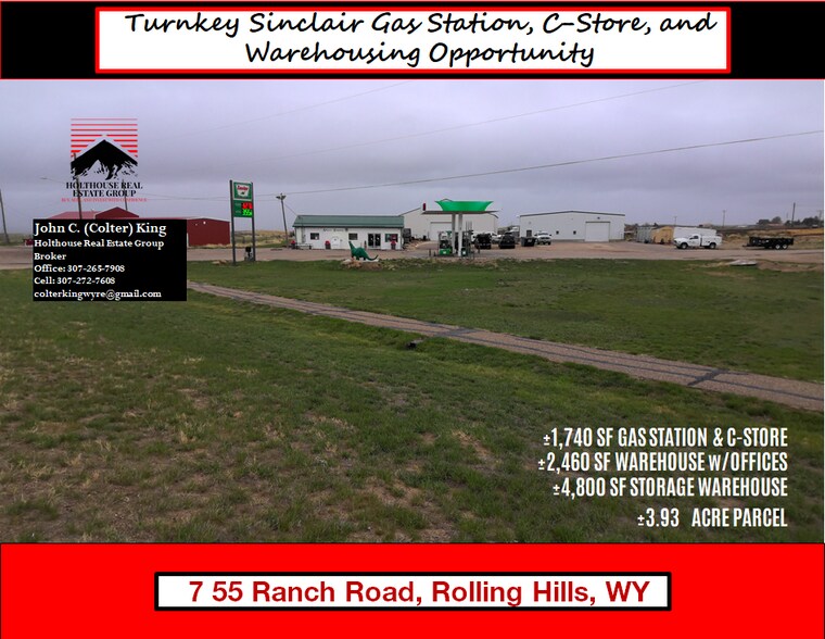 Primary Photo Of 7 55 Ranch Rd, Glenrock Service Station For Sale