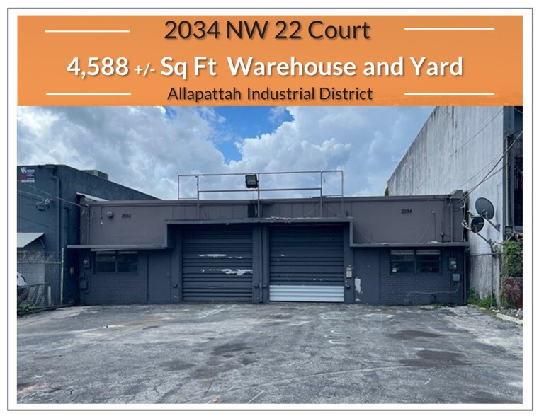 Primary Photo Of 2034 NW 22nd Ct, Miami Warehouse For Lease