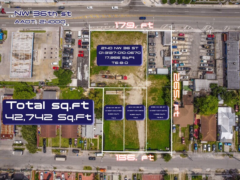 More Photos Of 2140 NW 36th St, Miami Land For Sale