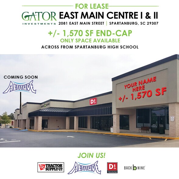 More Photos Of 2081 E Main St, Spartanburg Unknown For Lease