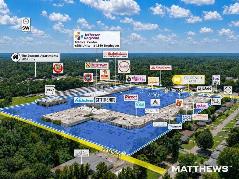 Primary Photo Of 2801 S Olive St, Pine Bluff General Retail For Sale