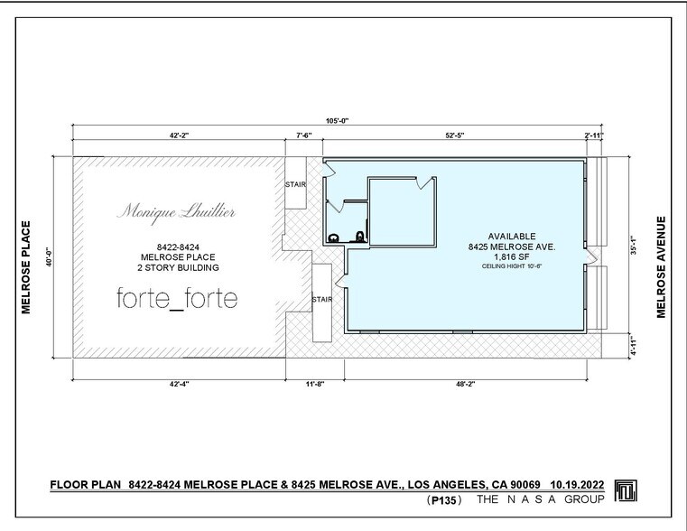 More Photos Of 8425 Melrose Ave, West Hollywood Storefront For Lease