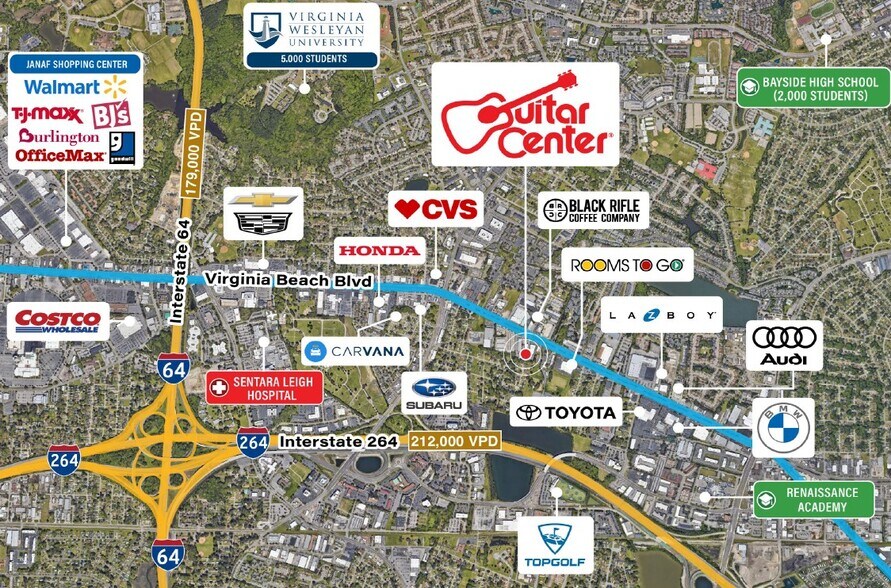 More Photos Of 5483 Virginia Beach Blvd, Virginia Beach Freestanding For Sale