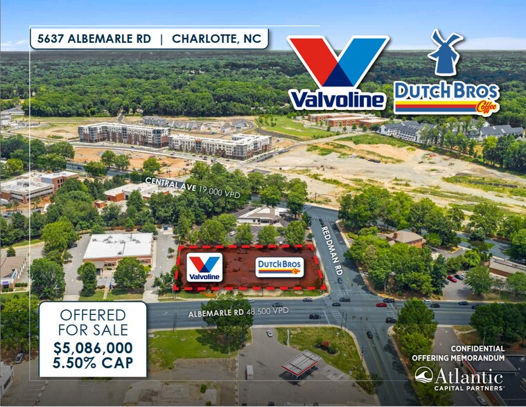 Primary Photo Of 5637 Albemarle Rd, Charlotte Bank For Sale