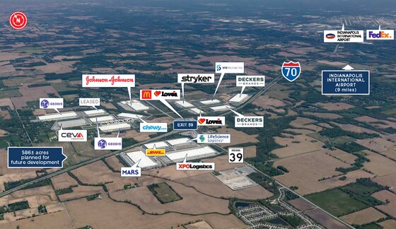 More Photos Of 1717 E County Road 1000 S, Clayton Land For Lease