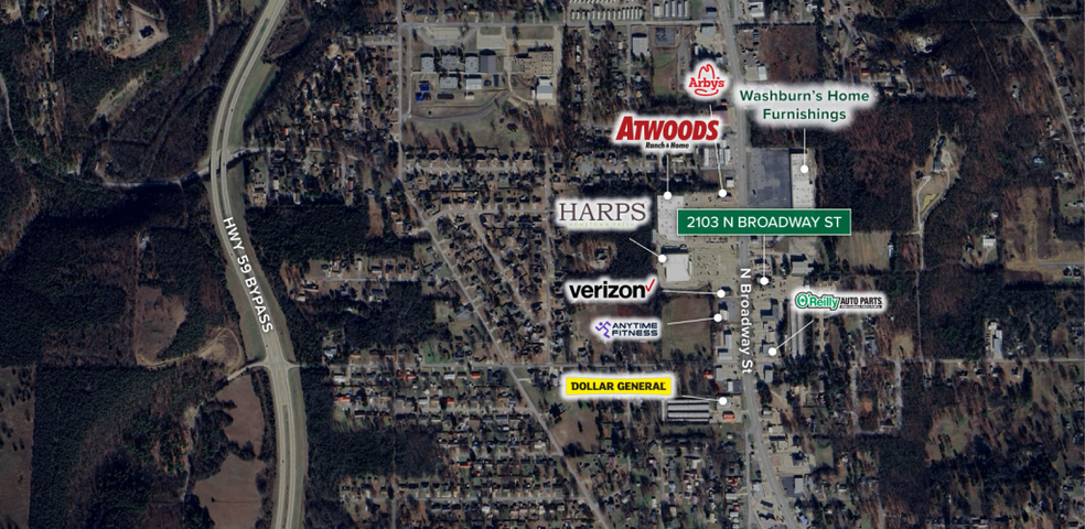 More Photos Of 2103 N Broadway, Poteau General Retail For Sale