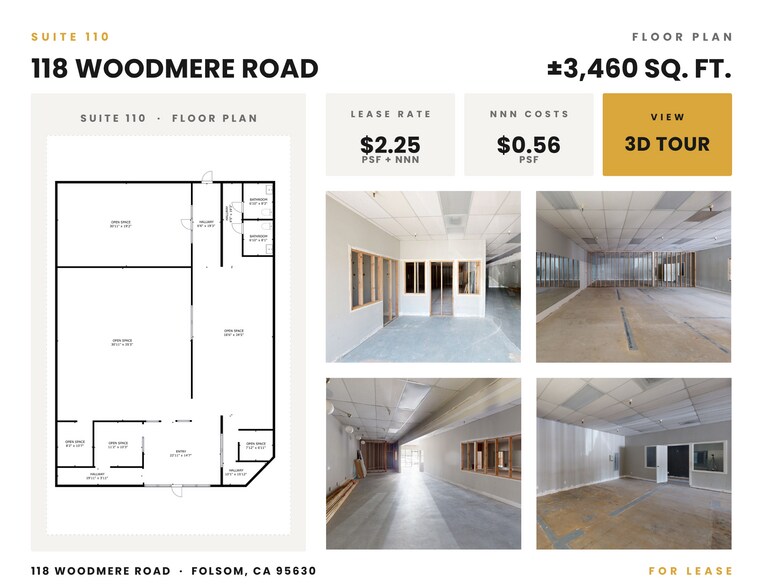 More Photos Of 118 Woodmere Rd, Folsom Freestanding For Lease