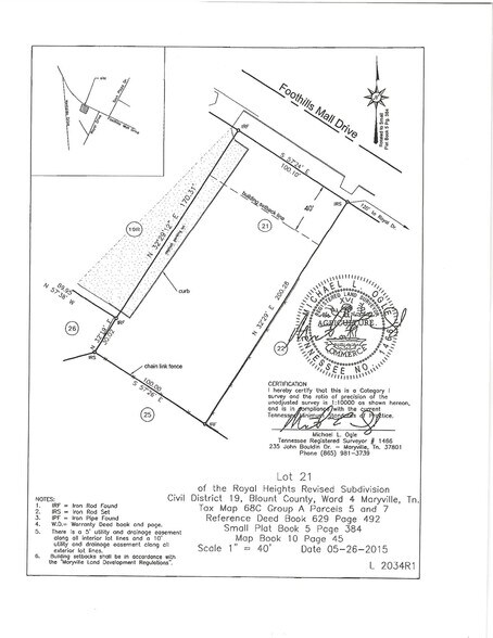 More Photos Of 209 Foothills Mall, Maryville Land For Sale