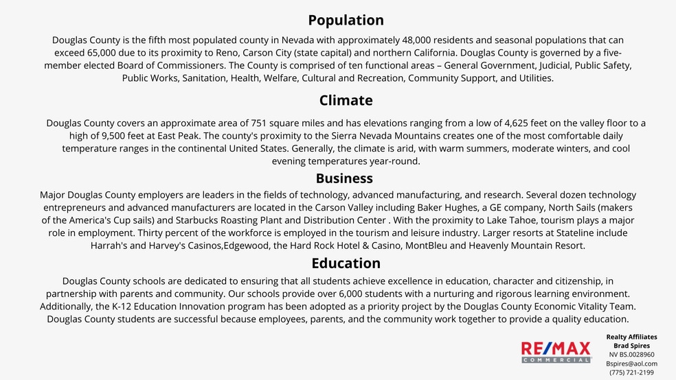 More Photos Of 1328 US Highway 395 N, Gardnerville General Retail For Sale